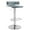 Gray & Chrome, variant on Acme Furniture Rania Adjustable Stool with Swivel, Gray & Chrome, 22"~31" Seat Height Indoor