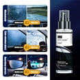 thumbnail image 3 of 2Pcs Car Hydrophobic Polishing Coating Agent 120ml, Anti-Fog Spray for Mirrors & Glass,Water Repellent Treatment, Rainproof Polishing, Streak-Free Coating, Long-Lasting Protection(Black,1.9x1.9x4.7"), 3 of 7