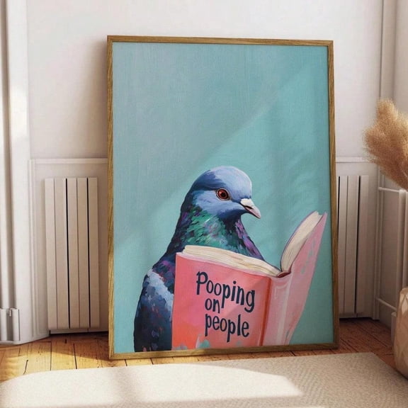 Are You Pooping Print Poster Pigeon Wall Art Poster Tet Decor Poster House Poster, Unframed Poster Size 8x12 F03.1.18l2016