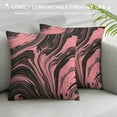 thumbnail image 3 of COMIO Decorative Lumbar Pillow Cover Soft Abstract Water Effect Marbling Artwork Design Spot Pattern Artistic Blot Monochrome Craft Liquid Cushion Case for Sofa Bedroom Car, 3 of 5