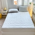 thumbnail image 4 of Lunxisen 3 Pcs Mattress Pad Non Slip Quilted Cover Washable Bedding Dorm Room Essentials Protective Topper, 4 of 8