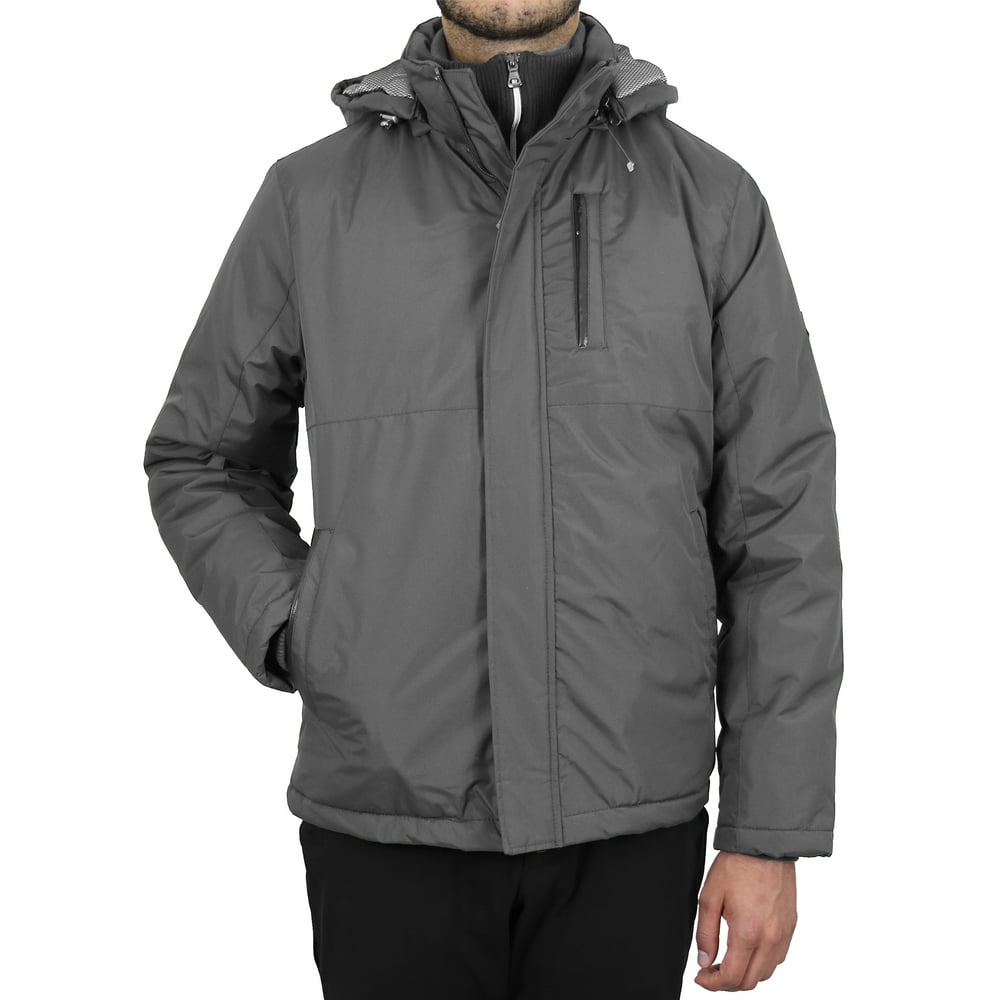 GBH - Men's Heavyweight Jacket With Detachable Hood - Walmart.com ...