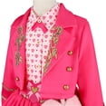 thumbnail image 4 of Pink Costume for Halloween Cosplay, Red Heart Costume Bridget Pink Princess Dress with Jacket Belt Bag Outfit Halloween Cosplay Party Dress Up, 4 of 7