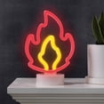thumbnail image 3 of EZ-Illuminations Battery Operated Red LED Neon-Style Flame Light, with Built-in Timer, 3 of 7