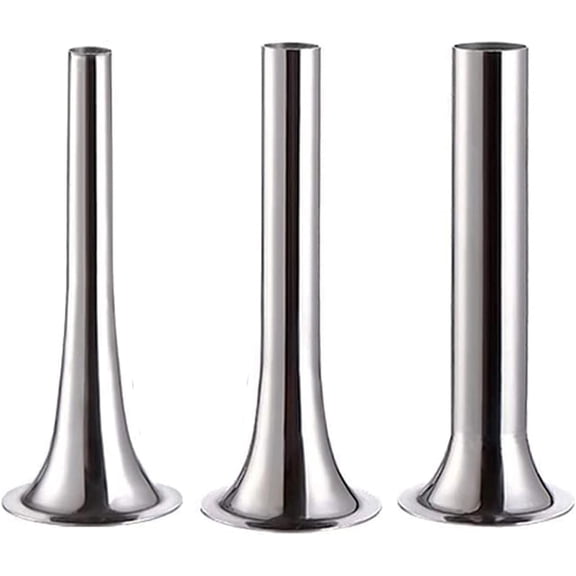 Stainless Steel Sausage Stuffing Tubes Kit Compatible with KitchenAid Meat Grinder Attachment, 12