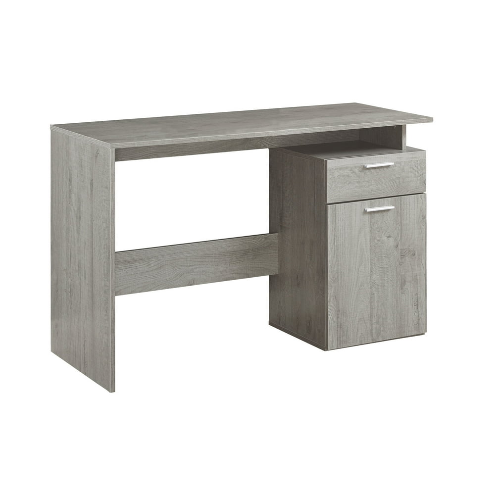 COMPUTER DESK 46"L / GREY WITH STORAGE DRAWERS