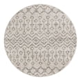 thumbnail image 2 of Unique Loom Eco Trellis Collection Area Rug - Native (3' 3" Round Ivory/Gray), 2 of 6