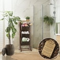 thumbnail image 2 of Casafield 3-Tier Floor Stand Rack with Hanging Storage Baskets, Walnut/Espresso - Wood Tower Organizer for Bathroom, Kitchen, Laundry, Living Room, 2 of 7