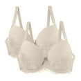 thumbnail image 4 of VISALY Push Up Bras for Women Bra Packs, Women's Seamless Bras for Women Gather Big Breasts to Make Them Look Smaller, Strapless Bra for Big Busted Women Comfortable Strapless Bra, #B Khaki,100C, 4 of 4