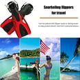 thumbnail image 3 of Sportteer Adult Swimming Fins Comfortable Snorkeling Fins Pair of Swim Fins For Adults, Adjustable Buckles, Open Heel, Travel Size, Ideal for Snorkeling and Diving, 3 of 10