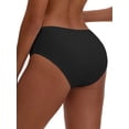 thumbnail image 3 of INSPIRE CHIC Plus Size for Women's Cotton Mid-Waisted Briefs Full Coverage Comfortable Classic Underwear M Black, 3 of 4