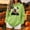 Green, variant on Panda Women'S Fall Winter Tops Crew Neck Long Sleeve Green Hoodie Cute Animal Classic Fit Modern Tops Army Green,S