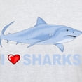 thumbnail image 3 of CafePress - I Love Sharks Light T Shirt - Men's Classic Graphic T-Shirt, 3 of 4