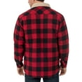 thumbnail image 4 of Genuine Dickies Men's Buffalo Twill Shirt Jacket with Sherpa Collar, 4 of 4