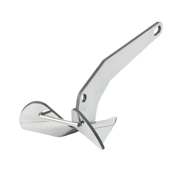Boat Anchor, 316 Stainless Steel Delta-Style Anchor, Heavy Duty Triangular Anchor 11lbs /17lbs/22lbs Wing Style Triangle Anchor