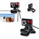 thumbnail image 2 of Cámara web giratoria de 360 grados, cámara de computadora sin unidad, luz LED, visión nocturna, micrófono absorbente de sonido incorporado de 10 m Feliz Sencillez, 2 of 5