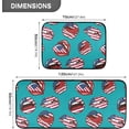 thumbnail image 2 of SKYSONIC USA Lips American Flag Kitchen Rugs and Mats 2 Pcs, Independence Day Non-Slip Floor Runner Mat for Living Room Bedroom Dorm Hallyway Home Decor 19.7"x27.6"+19.7"x47.2", 2 of 7