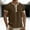 Brown, variant on Summer Short Sleeve Shirt Men Regular-Fit Henley Gray T Shirt Casual Plain Big & Tall Tees Men