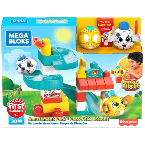 Juguete de Construcción Mega Bloks First Builders Peek A Blocks Resbaladilla