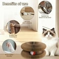 thumbnail image 3 of Cat Toys 2PCS Kitty Magic Organ Cat Scratcher, Modern Infinity Scratching Board Reversible Interactive Cardboard Kitten Pads for Bored Indoor Cats, 3 of 10