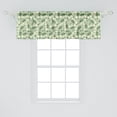 thumbnail image 2 of Ambesonne Floral Window Valance, Burgeoning Daisies Leaves, 54" X 18", Green Green, 2 of 3