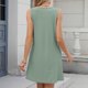 thumbnail image 3 of WILLBEST Vestidos Largos Casuales Para Mujer Vestido Informal De Verano Con Bolsillo Para Mujer, Vestido Playero De Color Liso Con Cuello En V, 3 of 3