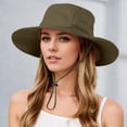 thumbnail image 3 of Bucket Hats for Men Women Summer Wide Brim Breathable Boonie Hat Uv Protection Sun Hat Fishing Hiking Hats, 3 of 5