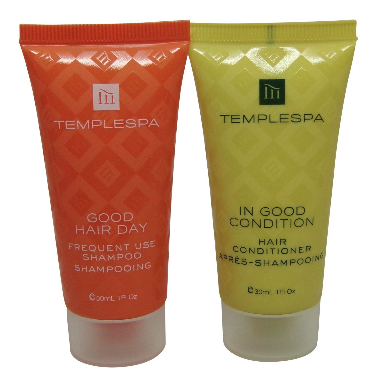 Temple Spa Conditioner and Shampoo 8 total (4 of each) 1oz tubes