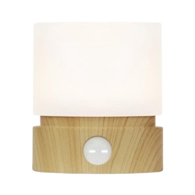 jinwen Night Light with Timer Tabletop Stand Lamp for Home Décor Decoration Nursery Wood Color