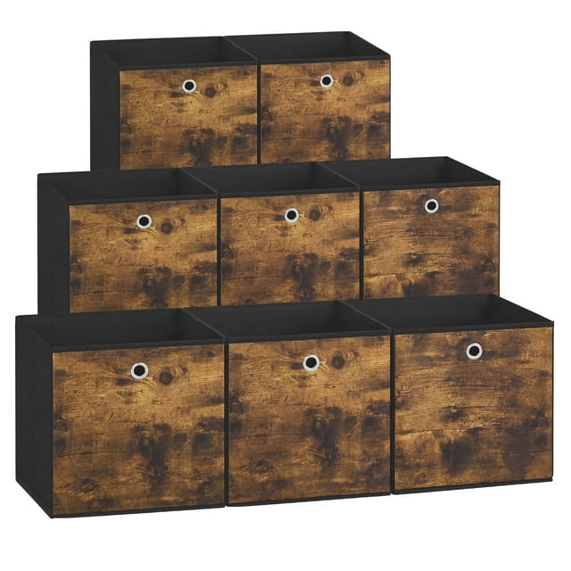 Set de 8 Cubos de Almacenamiento SONGMICS Plegables de Tela 33x33x33 cm
