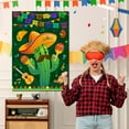 thumbnail image 4 of Pin The Maracas on The Cactus Mexican Games, 7 pcs Mexican Party Pin Game Set - Mexican Fiesta Party Games Poster Blindfold Maracas Mexican Stickers etc Mexican Birthday Party Decorations Supplies, 4 of 8