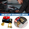 thumbnail image 2 of HUGFEGWE Battery Terminal Disconnect Switch Top Post,Car Battery Disconnect Switch,12-24 V Batterys Power Cut Master Switch Disconnect Isolator for Car Vehicle RV Boat (Negative,On/Off) AZ824-28320, 2 of 7