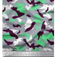thumbnail image 1 of Soimoi polyester Crepe Fabric Two Tone With White Camouflage Decor Fabric Printed Yard 52 Inch Wide, 1 of 1