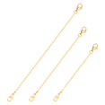 thumbnail image 1 of Set extensor de collares Bremorou de acero inoxidable dorado (7/9/12 cm), 1 of 7
