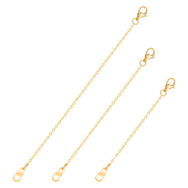 Set extensor de collares Bremorou de acero inoxidable dorado (7/9/12 cm)