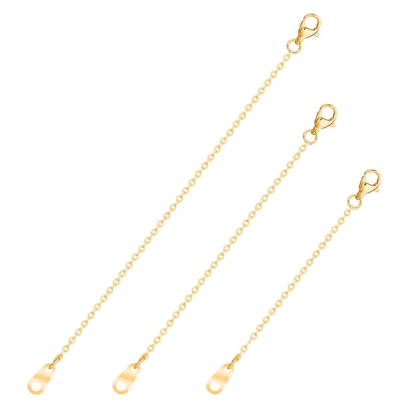 Set extensor de collares Bremorou de acero inoxidable dorado (7/9/12 cm)
