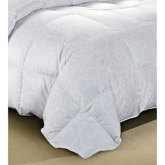 Soft All-Season Cotton Damask Down Alternative Comforter Full - Queen