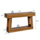 thumbnail image 2 of QinaQin Mesa consola farmhouse de 60 pulgadas con 2 niveles y cajón, ideal para detrás del sofá, sala, pasillo o recibidor, 2 of 9