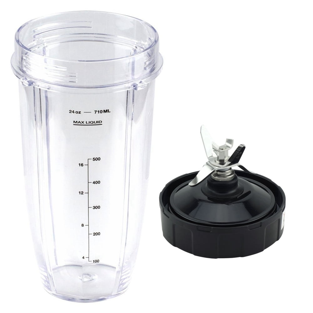 18 oz 24 oz Cups with Spout Lid and Extractor Blade for Nutri Ninja  BL800-30 BL810-30 BL810-QSL-30 BL810-QON-30 BL820-30 BL830-30 BL830-CB-30 