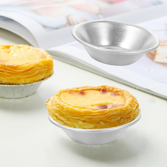 HEANUJJ Set of 10 Reusable Mini Baking Molds Made of Aluminum Alloy for , Pies, and Desserts
