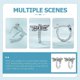 thumbnail image 4 of Silver Earrings for Women Dragonfly Earrings Featuring 3Pairs Loop Style, 4 of 5