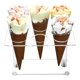thumbnail image 3 of 1 Pack 6 Holes Ice Cream Cone Holder Stands Baking Rack for Party Decoration, 3 of 9