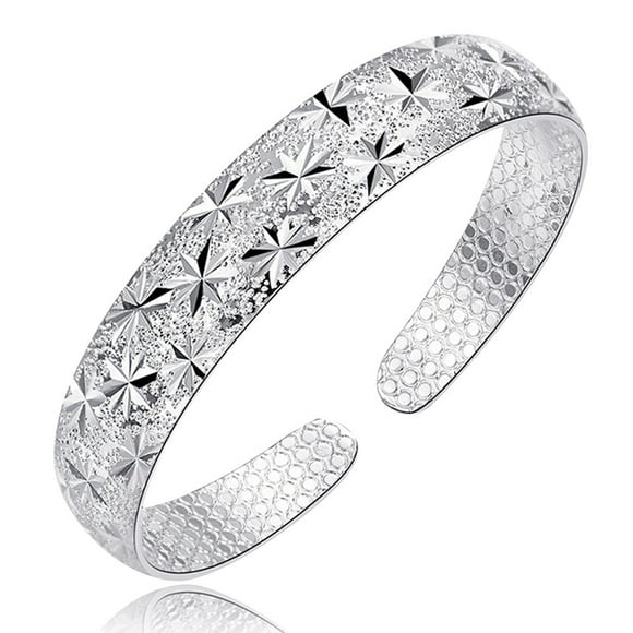 Riforla New Fashion Adjustable Bracelet Jewelry Silver Womens Charm Bangle Bracelet Gift Womens Jewelry Silver
