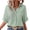 Mint Green, variant on Staron Women Linen Blouses Casual Boho Button Down Collared Short Sleeve Vacation Beach Loose Tops Shirt, White S