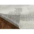 thumbnail image 2 of EORC Ivory Hand Knotted Wool Contemporary Modern Winter Rug, 8' x 10', 2 of 2