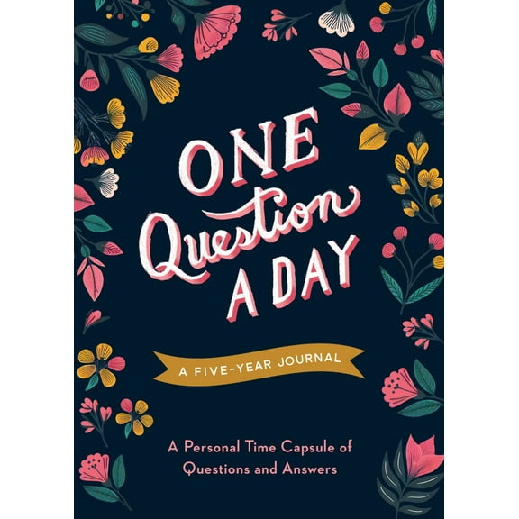 One Question a Day (Floral): A Five-Year Journal: a Personal Time Capsule of Questions and Answers (Hardcover)