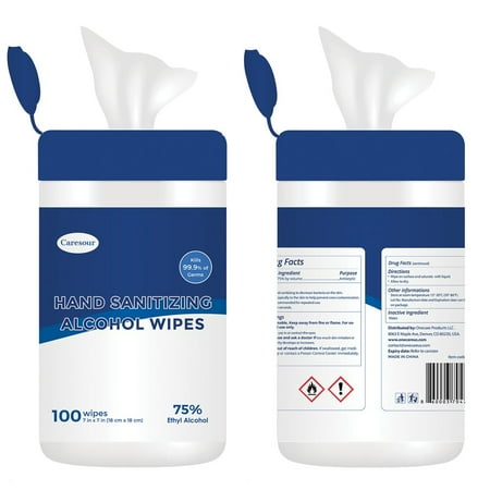 CARESOUR W-090 75% Alcohol Disinfecting Wipes (100 Count)