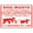 Warning Sign 2, variant on Warning Notice Traffic Sign Door Knockers Please Note Charge Payable in Advance - 12×8 Inches, Aluminum Safety Tin Road, Business Office Decor