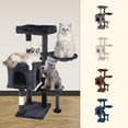 thumbnail image 6 of CL.HPAHKL Cat Tree, 36 inch Small Cat Tower with Scratching Post & Funny Toy for Indoor Cats, Cat Condo Furniture Activity Center for Kittens, Dark Gray, 6 of 7