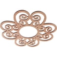 thumbnail image 2 of Ekena Millwork 20"OD x 6 7/8"ID x 1/4"T Cohen Wood Fretwork Pierced Ceiling Medallion, Cherry, 2 of 3